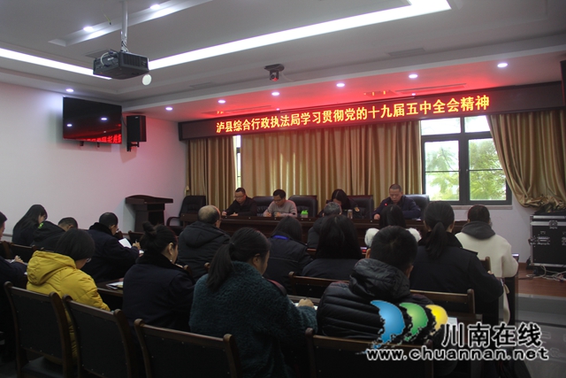 泸县综合行政执法局学习贯彻党的十九届五中全会、省委十一届八次全会精神(图2)