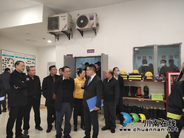 江阳区北城街道迎接市人大常委会关于《消防法》的执法检查