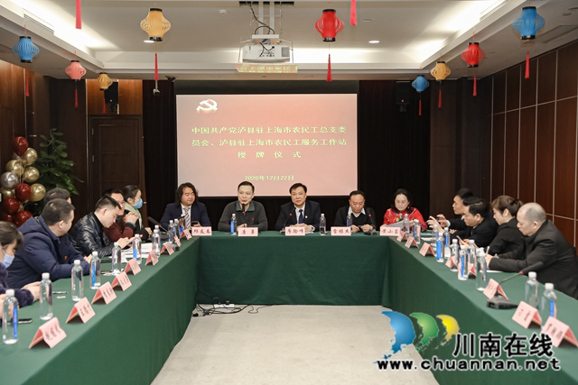 泸县驻上海市农民工党总支农民工服务工作站成立(图3)