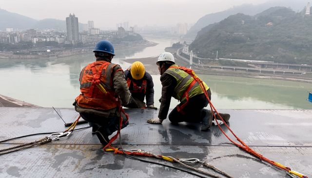 元旦不停工！川南第一高楼已修成这样，300余名建设者奋战一线(图3)