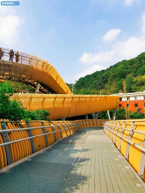 震撼！宜宾翠屏山又一网红打卡地来了！巨大环形建筑、绝美栈道、360°观景台……(图31)