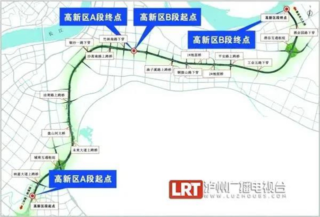泸州二环路高新区段建设项目加快推进，预计2023年建成(图1)