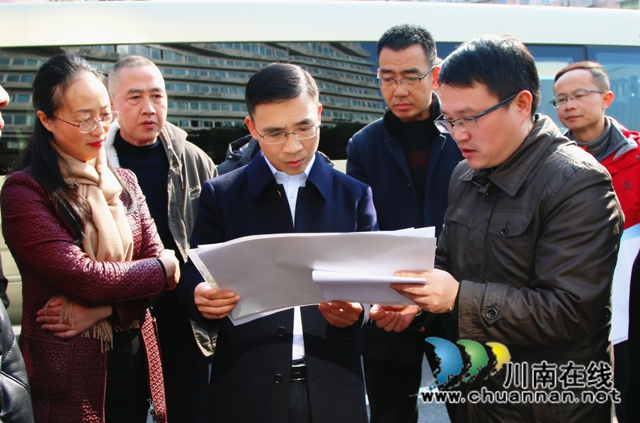 合江县领导调研城市重点项目建设(图1)