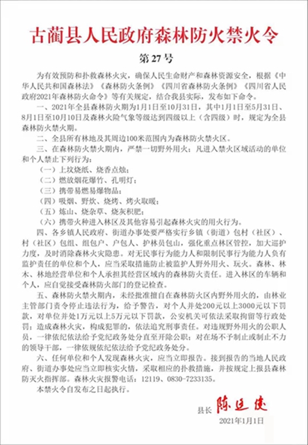 森林防火禁火期 古蔺男子“玩火”遭逮了！(图9)