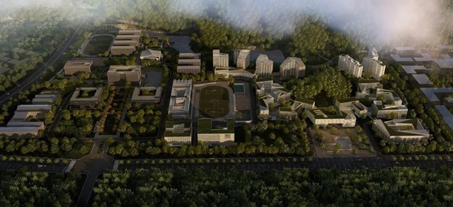 西华大学宜宾校区（二期）首栋建筑封顶(图1)