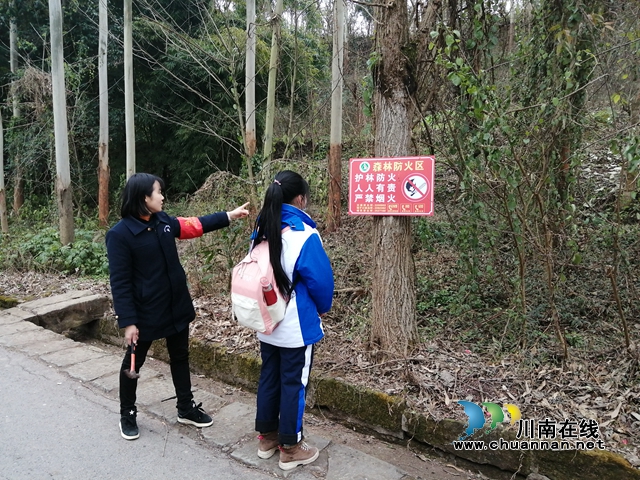 内江经开区靖民镇沱江社区：护林护森，人人有责(图1)