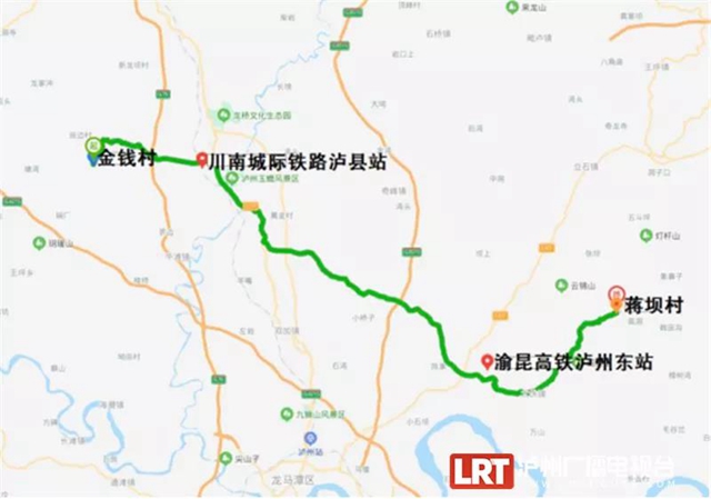 泸东大道力争年内动工修建！连接川南城际铁路泸县站和渝昆高铁泸州东站(图1)