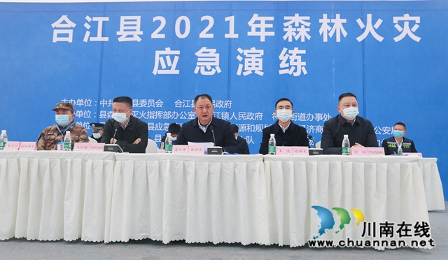 合江县开展2021年森林火灾应急演练(图2)