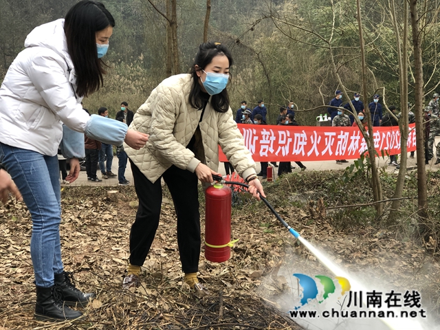 泸县百和镇开展2021年森林防灭火应急演练(图4)