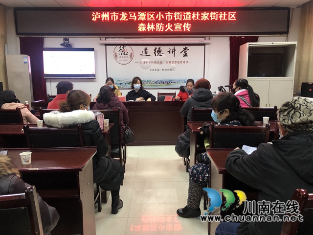 龙马潭区小市街道开展森林防火宣传活动(图1)