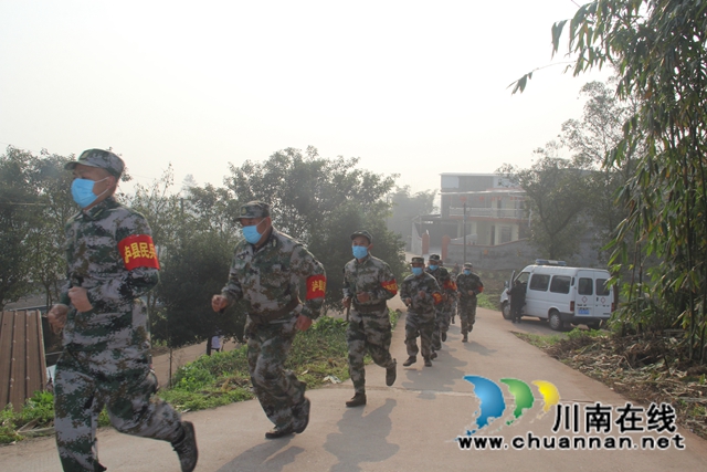 泸县云龙镇开展2021年森林火灾应急演练(图2)