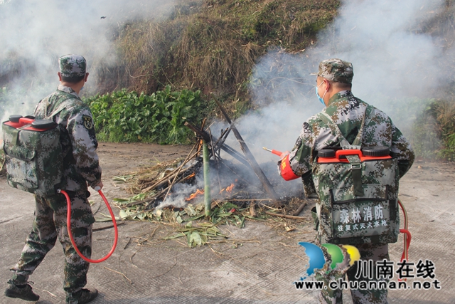 泸县云龙镇开展2021年森林火灾应急演练(图3)