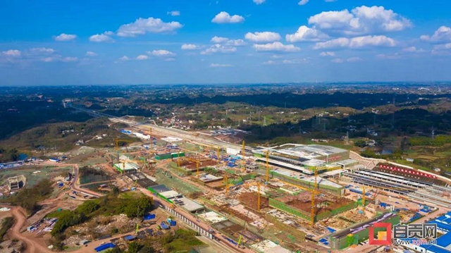 现场实拍 直击高铁自贡东站最新进展——(图7)