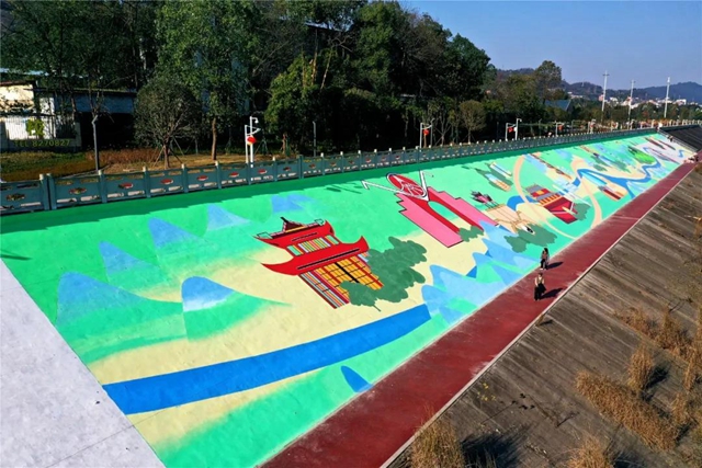 哪吒闹海彩绘太惊艳了！就在宜宾这个公园(图6)