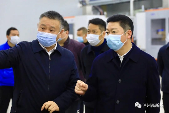 付小平检查泸州高新区节后复工复产情况(图2)