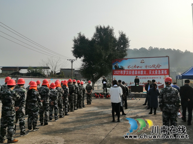 龙马潭区罗汉街道开展2021年森林防火、灭火应急演练(图5)