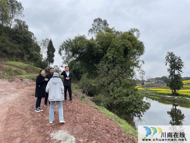 泸县生态环境局到百和镇调研大鹿溪河生态治理项目(图2)