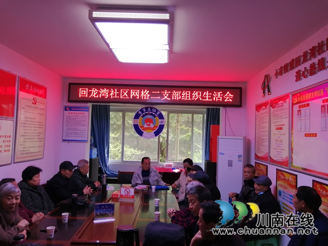 龙马潭区小市街道回龙湾社区党支部召开组织生活会(图1)