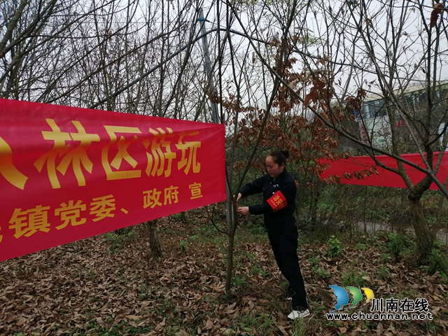 内江经开区靖民镇长安村积极开展春季森林防火宣传活动(图1)