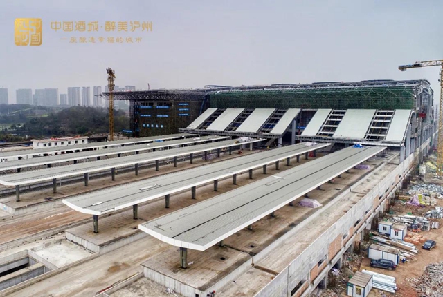 泸州高铁站即将封顶​，已着手研究直达成都东站等事宜(图2)
