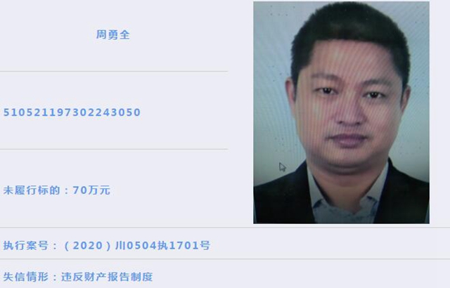 龙马潭区人民法院 | 失信被执行人曝光（2021年第1期）(图12)