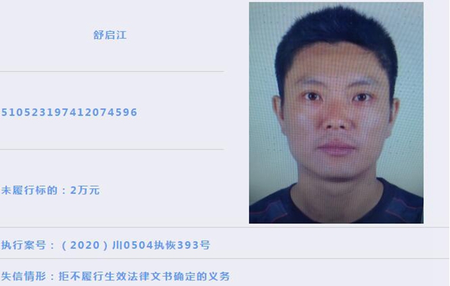龙马潭区人民法院 | 失信被执行人曝光（2021年第1期）(图13)
