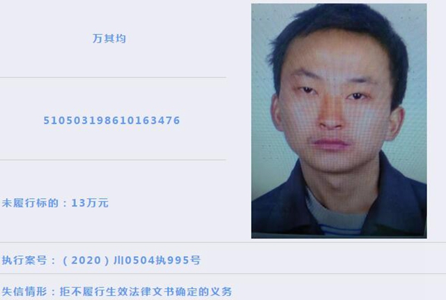 龙马潭区人民法院 | 失信被执行人曝光（2021年第1期）(图18)