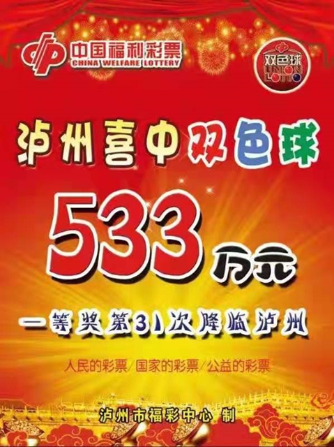合江彩民喜中533万双色球大奖！