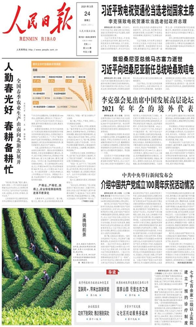 明前采茶+湖光春景丨今天，泸州纳溪登上人民日报！(图1)