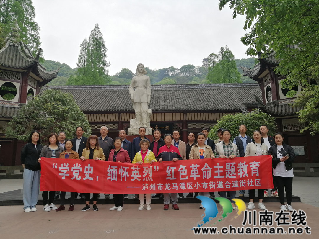 泸州市龙马潭区小市街道组织开展祭拜革命先烈活动 (图4)