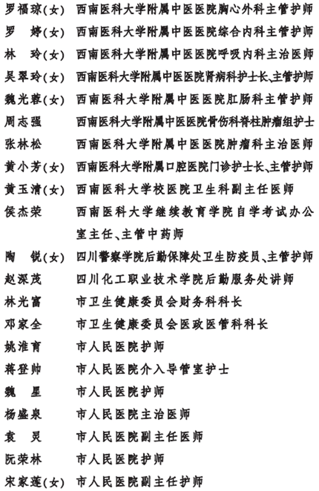 弘扬伟大抗疫精神！泸州表彰这些个人和集体(图7)