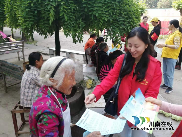 龙马潭区审计局党支部下沉社区扎实开展入户宣传活动(图1)