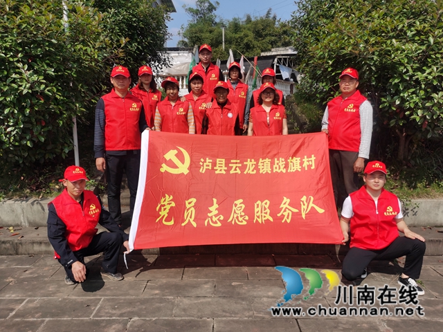 泸县云龙镇开展“学党史，明初心，做表率”主题党日志愿服务活动(图1)