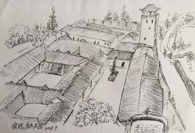 一个泸州作家的钢笔画——刘盛源：泸州县区景点钢笔速写