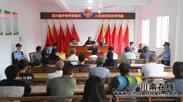 纳溪区法院：巡回法庭进乡村，以案说法效果好(图1)