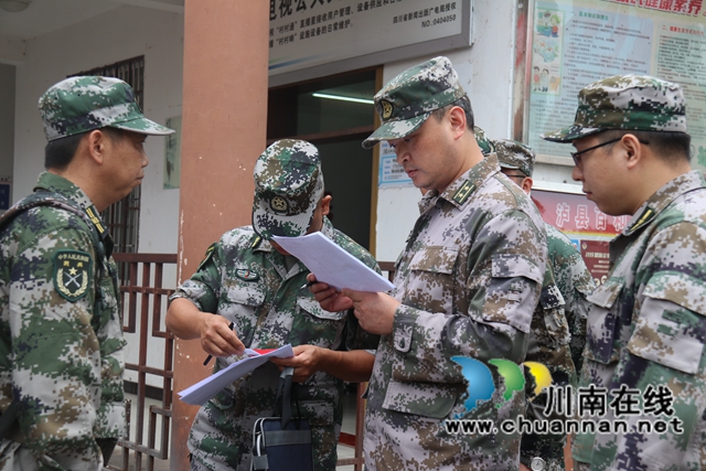 泸县人武部到百和镇开展2021年度基干民兵整组点验(图3)