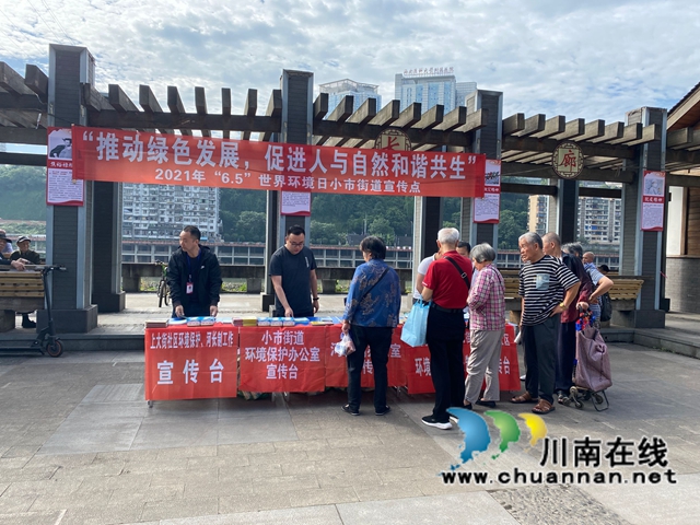 龙马潭区小市街道开展6.5世界环境日宣传活动(图2)