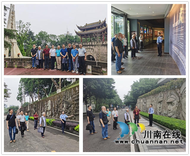 乐山永和诗书画院毛福同院长一行为四川警察学院题字赠画(图2)