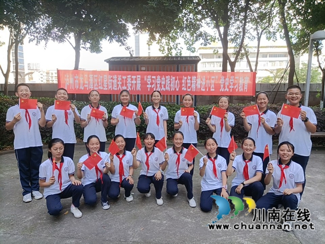 龙马潭区红星街道关工委开展“学习党史践初心 红色精神进小区”党史学习教育(图2)