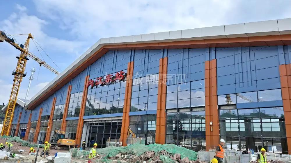 现场实拍！内江高铁车站最新情况来了(图1)