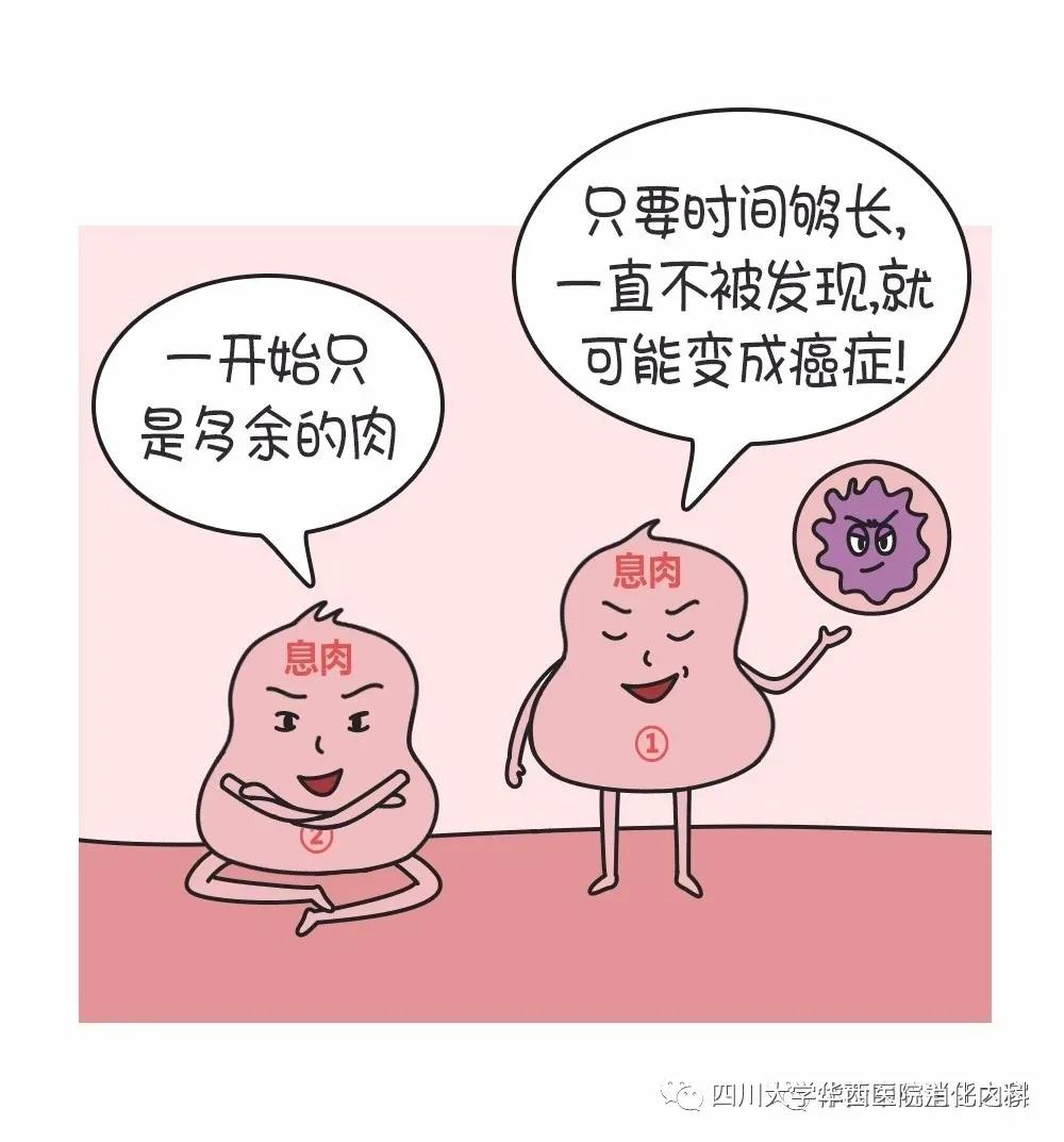 有些息肉，给它足够的时间，迟早会癌变(图1)