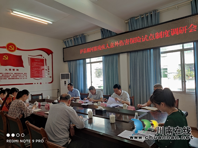 泸县残联开展残疾人意外伤害保险试点制度调研工作(图1)
