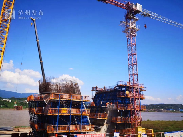 主墩桩基全部完成施工！合江这座长江大桥进度刷新(图2)