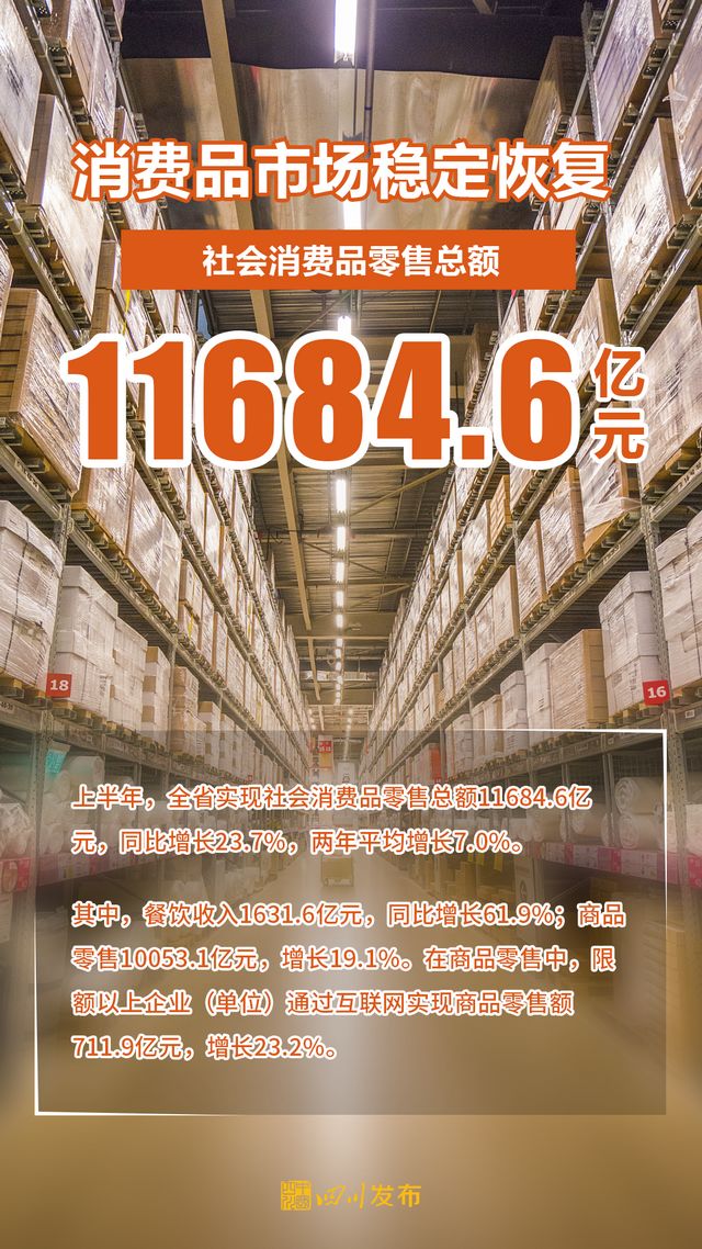 25232.39亿元！四川上半年经济成绩单出炉(图6)