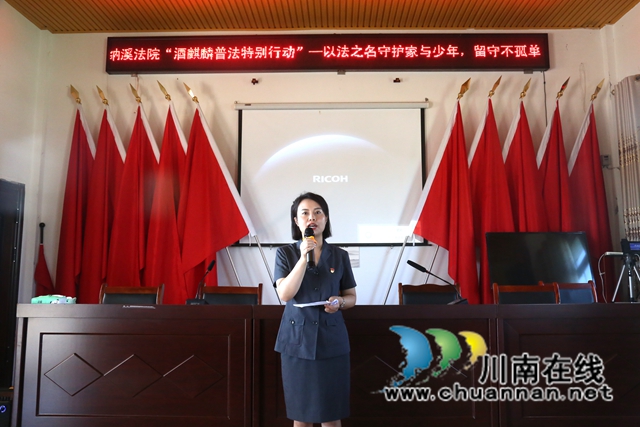 法爱同行守护“家与少年”，留守不孤单！纳溪区开展法院“酒麒麟”普法特别行动(图3)