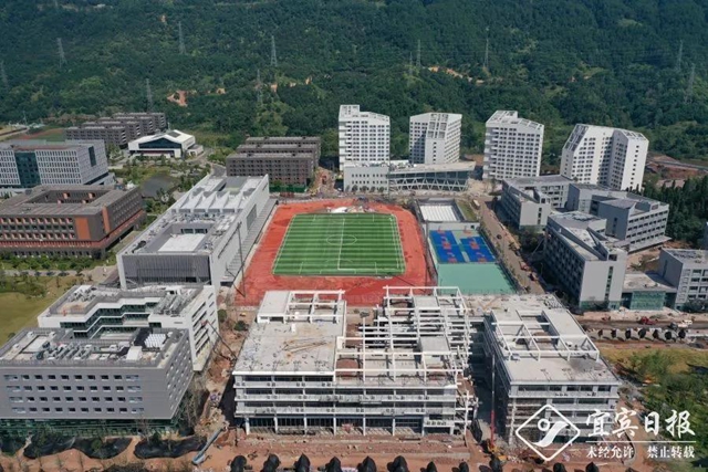 好消息！宜宾又一所高校将于本月底竣工！