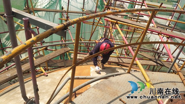 我为群众办实事，特检服务在行动！检测中心圆满完成合盛硅业1000m3氯甲烷球罐定期检验(图2)