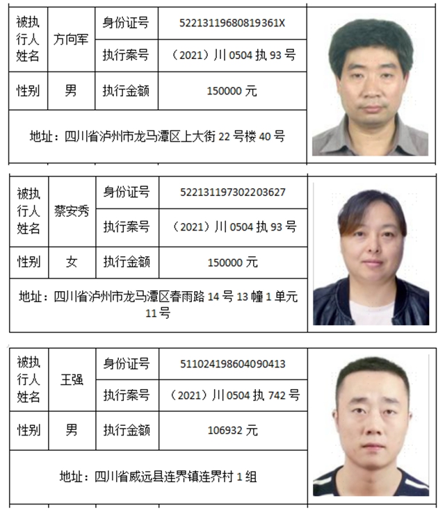 龙马潭法院敦促这些人立即到院接受处理！（附身份信息）(图7)