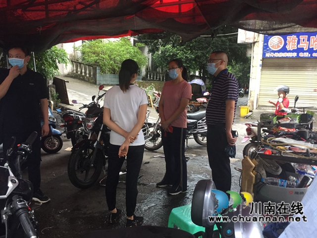 龙马潭区人大常委会到小市街道摩托车市场进行环保专项调研(图2)