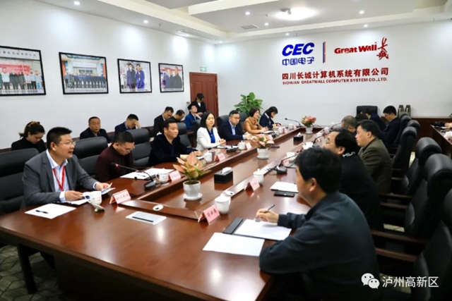 省经济和信息化厅党组成员、副厅长皮亦鸣到泸州国家高新区调研(图2)